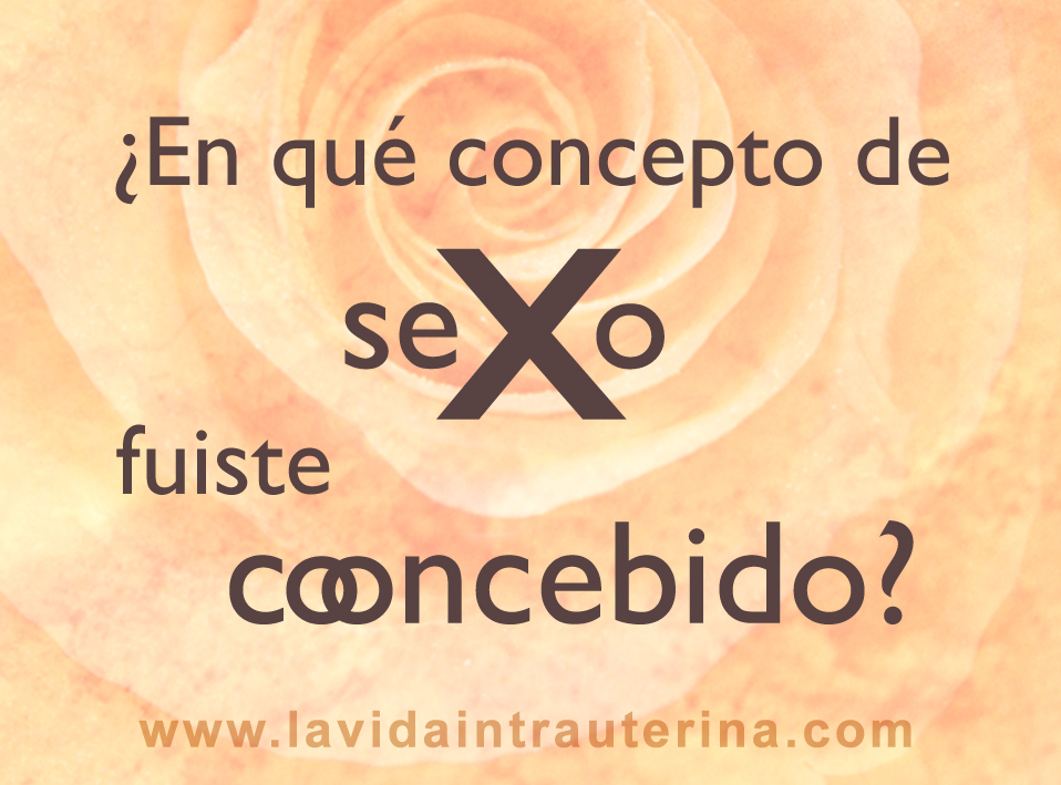 ¿En qué concepto de sexo fuiste concebido?